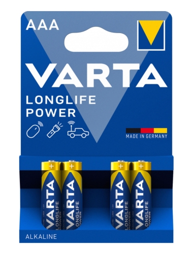Varta Longlife Power AAA 0623 Kalem Pil 4 lü Paket - 1
