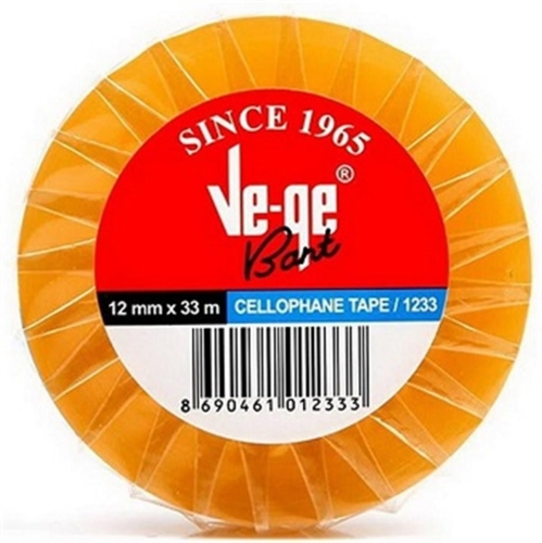 VeGe Selefon Bant 12mm x 33m (12 li Paket) - 1