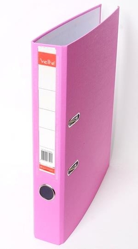 Velte Plastik Pembe Dar Büro Klasörü - 1