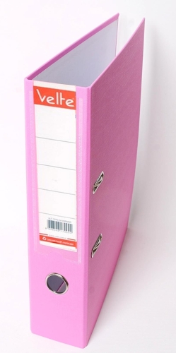 Velte Plastik Pembe Geniş Büro Klasörü - 1