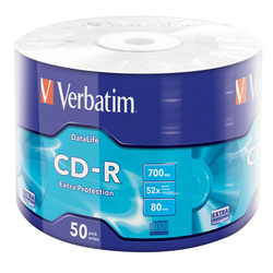 Verbatim CD-R Extra Protection 700 MB (50 li Paket) - Thumbnail