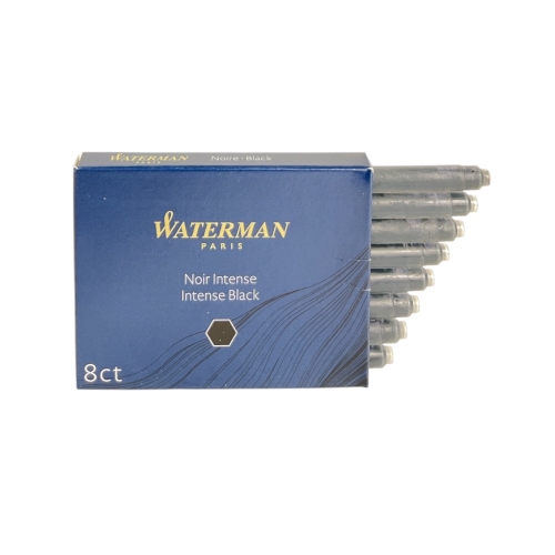 Waterman dolma kalem kartuşu mürekkebi siyah 8’li paket (S0110850) - 2