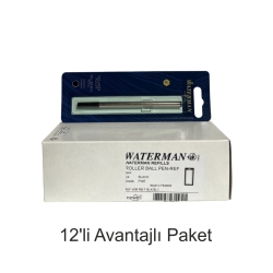 Waterman Roller Kalem Yedeği 12 Adet Fine Siyah 1964019 - 1