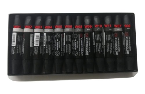 Zig Kurecolor KC 1100 W10 Twin Profesyonel Grafik Kalemi (1 adet) - 2