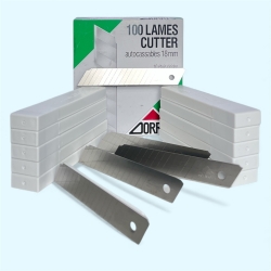 ZORRO 1404 Geniş Maket Bıçağı Yedeği 18mm 14 Kırımlı 100 Adet - 2