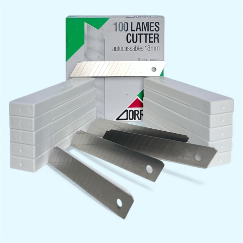 ZORRO 1404 Geniş Maket Bıçağı Yedeği 18mm 14 Kırımlı 100 Adet - 2