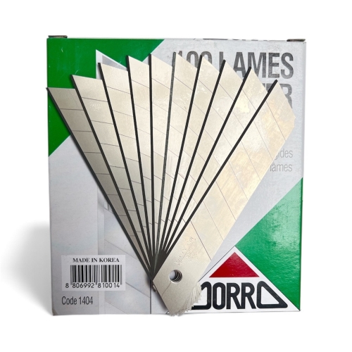 ZORRO 1404 Geniş Maket Bıçağı Yedeği 18mm 7 Kırımlı 100 Adet - 5